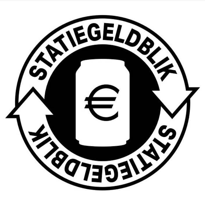 Logo statiegeld op blik